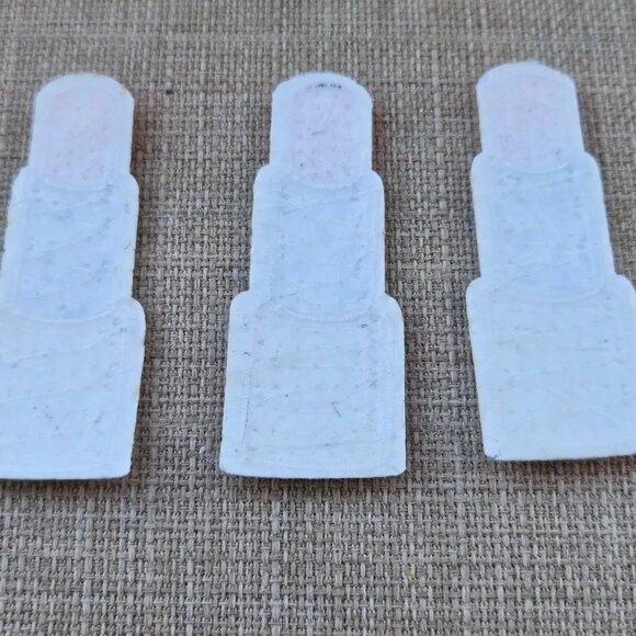 Lipstick Sequins Patches Ice Popsicle Patches Lot of 6 Iron ON Patches - Picture 4 of 9